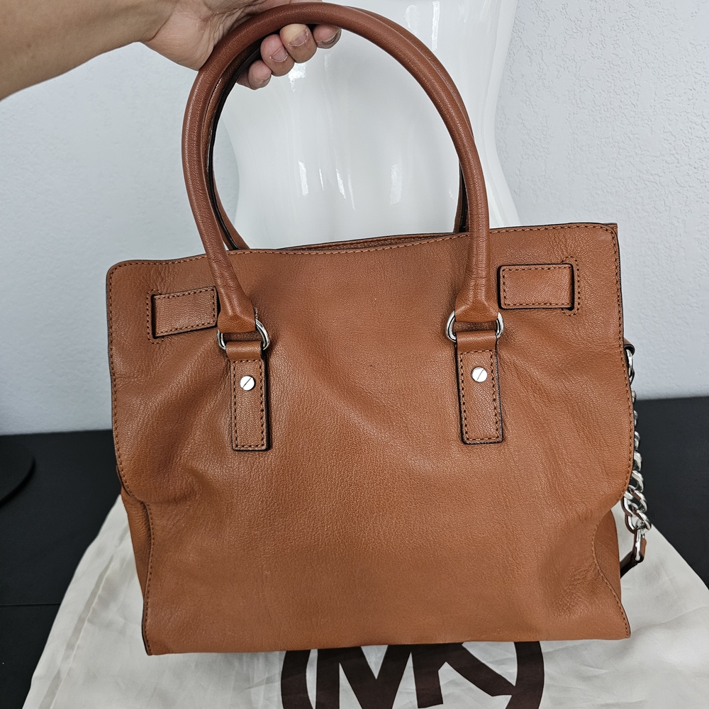 Michael Kors Tan Satchel with Silver Hardware - Picture 12 of 16